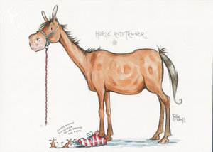 View Item Minter Temp Greetings Card 'Horse & Trainer'